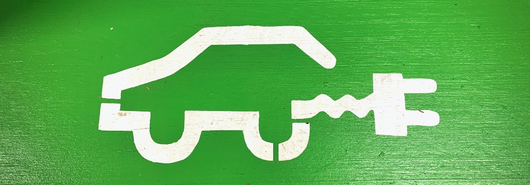 Green Electric Vehicle Logo