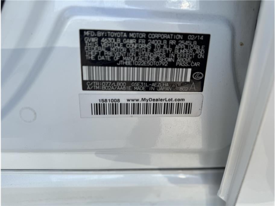 2014 Lexus IS IS 350 Sedan 4D