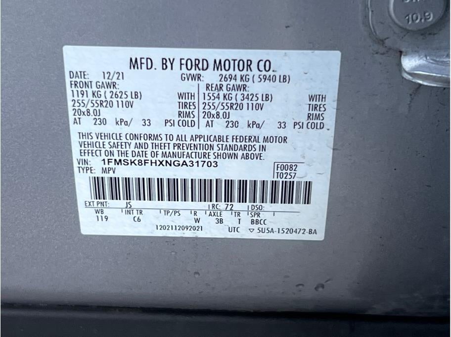 2022 Ford Explorer Limited Sport Utility 4D