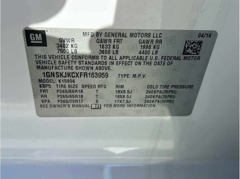 2015 Chevrolet Suburban LT Sport Utility 4D