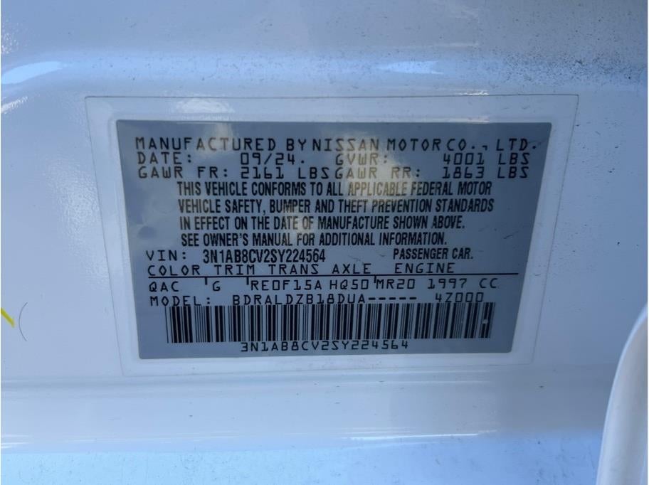 2025 Nissan Sentra SV Sedan 4D