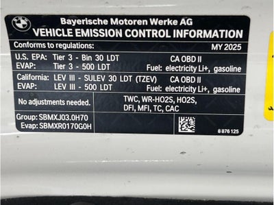 2025 BMW X5 xDrive50e Sport Utility 4D