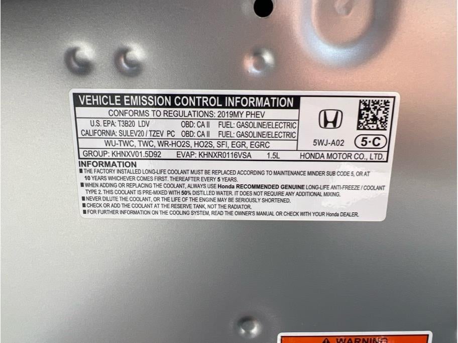 2019 Honda Clarity Plug-in Hybrid Sedan 4D