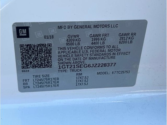 2018 GMC Sierra 2500 HD Double Cab SLE Pickup 4D 6 1/2 ft