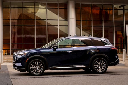 Side Profile of Parked 2024 INFINITI QX60